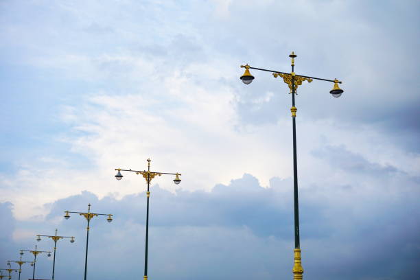 Electric Lamp, Glass - Material, Metal, Single Object, Asia