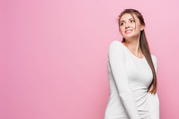 istock The young woman's portrait with happy emotions 866635680