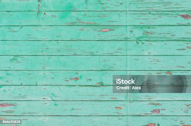 Old Turquoise Wood Texture Stock Photo - Download Image Now - Bright, Wood - Material, Antique