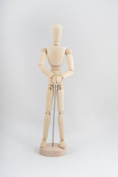 istock The wooden mannequin 866644484
