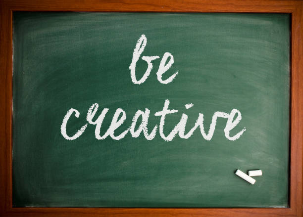istock Be creative  - Motivational quote on blackboard 866655472