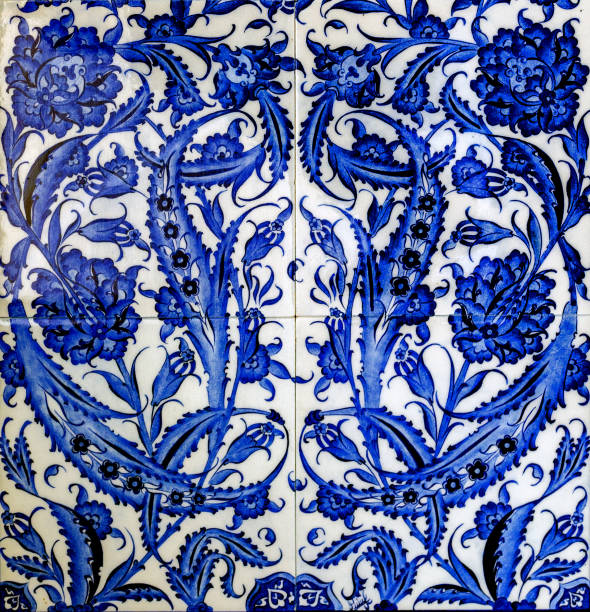 istock Ceramics decor flower tiles 866656144