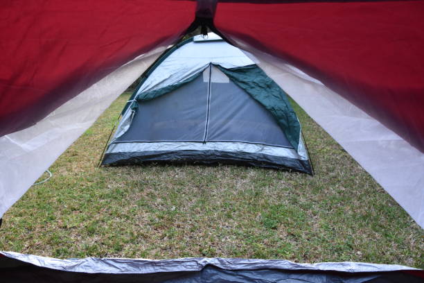 istock A view of a tent from a tent 866660366
