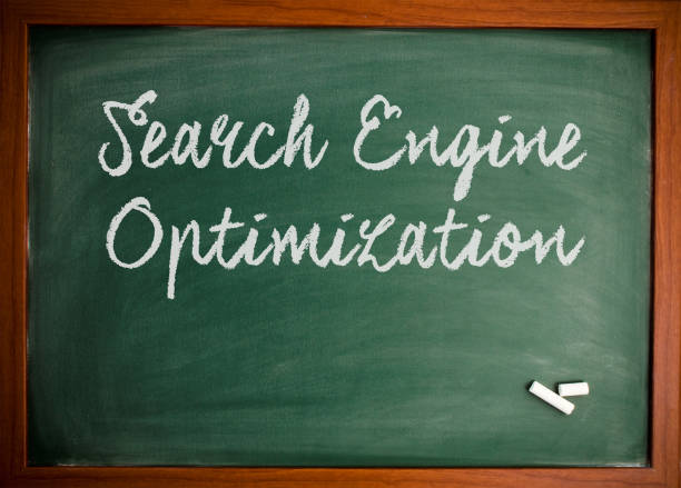 istock Search Engine Optimization/SEO  - Business quote on blackboard 866661168