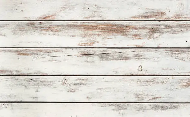 White wooden planks background.