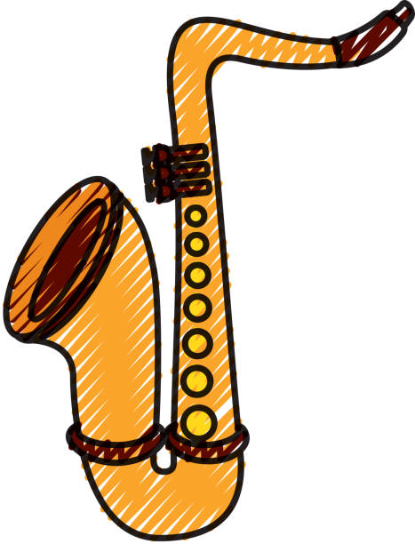 illustrations, cliparts, dessins animés et icônes de célébration de festival musical instrument jazz saxophone - close up musical instrument saxophone jazz