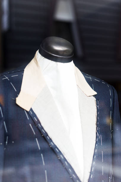 istock elegant blue suit on manniquin 866688432