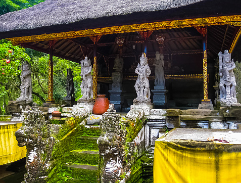 Gunung Kawi Temple and Candi in jungle at Bali, Indonesia