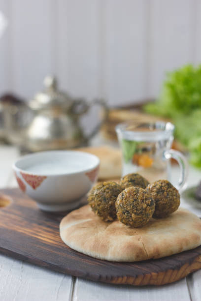 istock Ramadan food. Falafel balls for iftar time on Ramadan month. 866692698