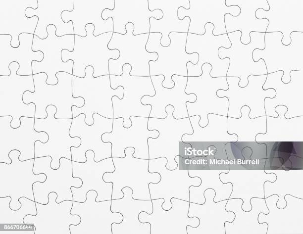 Blank Puzzle Stock Photo - Download Image Now - Attached, Blank,  Brainstorming - iStock