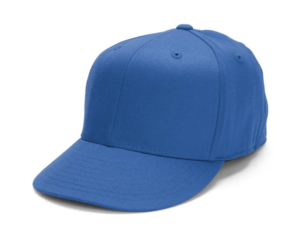 голубая бейсбольная шляпа - baseball cap стоковые фото и изображения