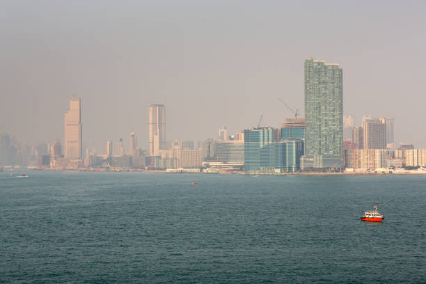 Hong Kong Skyline, in China, during the day