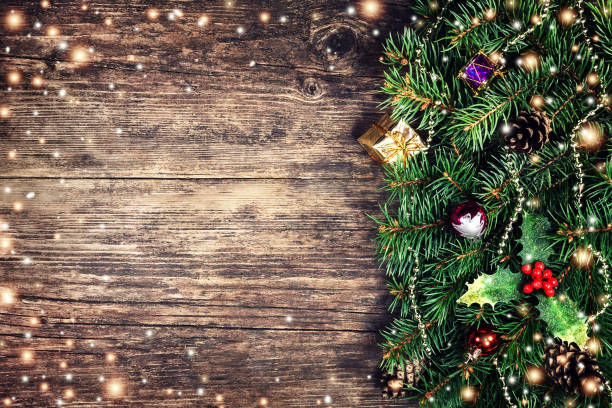 istock Christmas fir tree branches with toys 866715208
