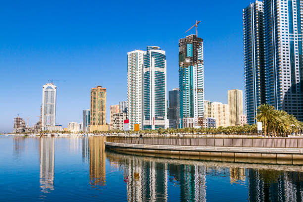 Buildings at Al Khan lagoon, Sharjah