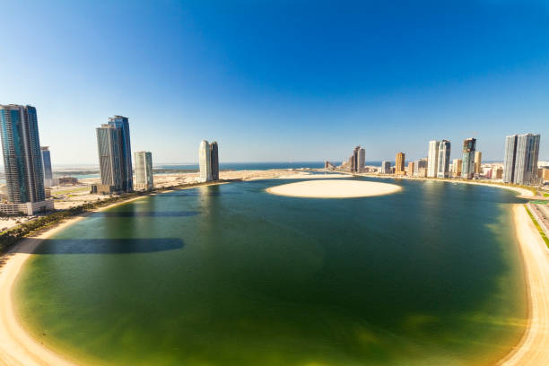 istock Buildings at Al Khan Lagoon, Sharjah 866717898