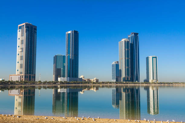 istock Buildings at Al Khan Lagoon, Sharjah 866718382