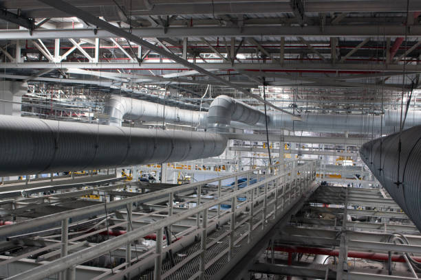 istock Industrial walkway. HVAC Duct Cleaning 866721452