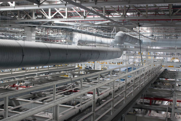 istock Industrial walkway. HVAC Duct Cleaning 866721490