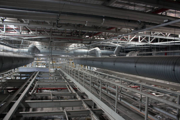 istock Industrial walkway. HVAC Duct Cleaning 866721534