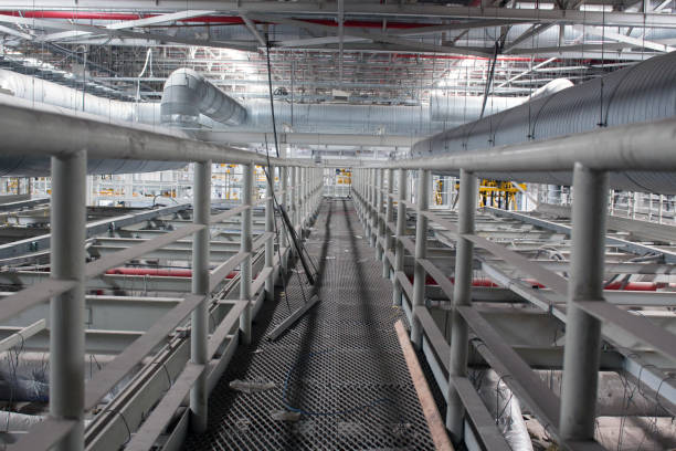 istock Industrial walkway. HVAC Duct Cleaning 866721538