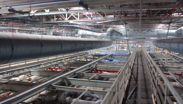istock Industrial walkway. HVAC Duct Cleaning 866721616