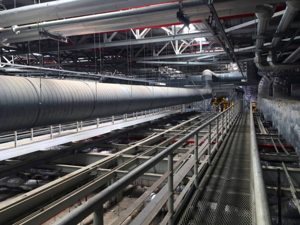 istock Industrial walkway. HVAC Duct Cleaning 866721778