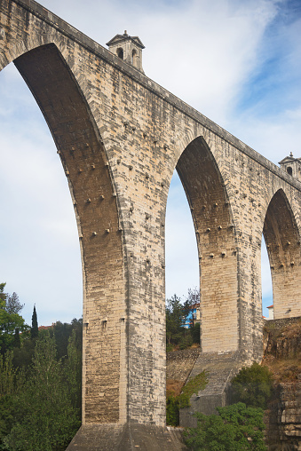 The Aguas Livres Aqueduct in Lisbon.