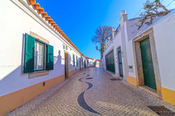 Typical view of Cascais Street in Portugal