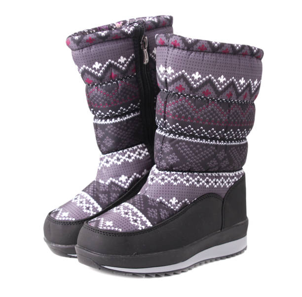 snow botas zapatos aislados. - bota de la nieve fotografías e imágenes de stock