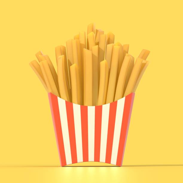 istock Fast food french fries in a container 866725340