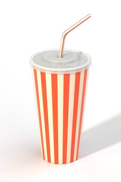 istock Fast food cola drink cup and drinking straw 866725350