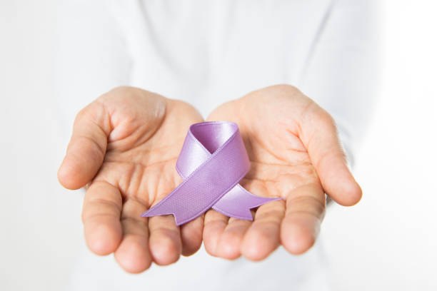 istock Purple Awareness Ribbon 866728574