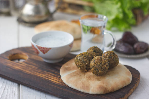 istock Ramadan food. Falafel balls for iftar time on Ramadan month. 866735700