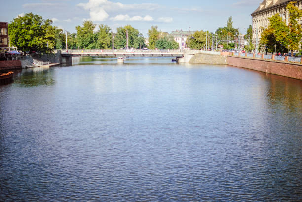 istock Bridge over Odra river in Wroclaw, Poland. Sunny summer afternoon 866735922