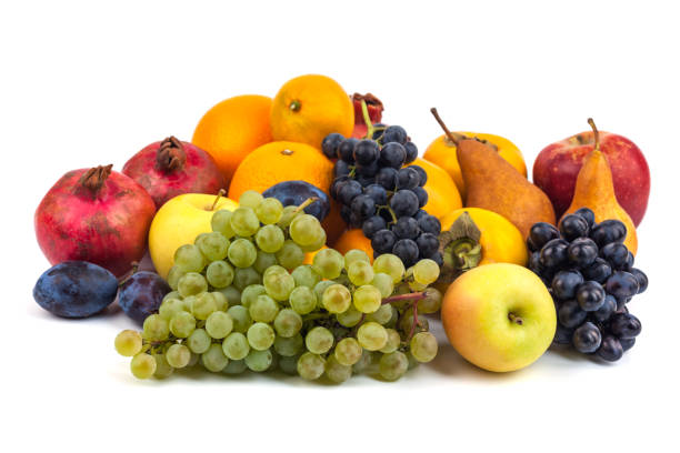 istock Fresh fruits isolated on a white background 866742818