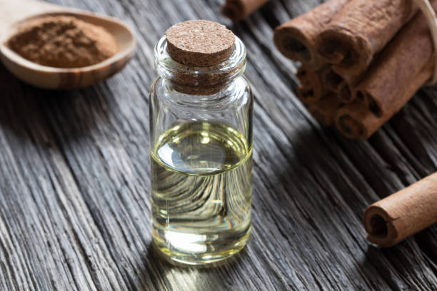 istock A bottle of cinnamon essential oil 866745832