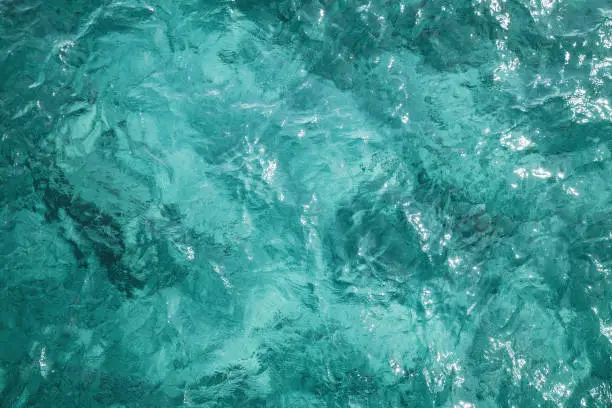 Photo of Blue ocean water surface, background photo