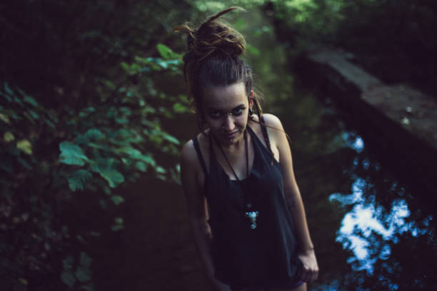 istock Wild Girl In Wilderness 866754454
