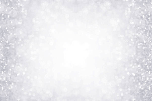 segundo plano da borda de prata e branco para aniversário, aniversário ou natal - bling bling fotos - fotografias e filmes do acervo
