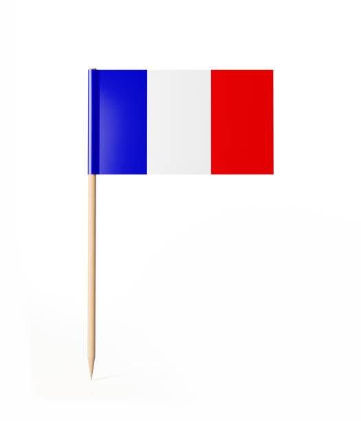 Tiny Cocktail Stick French Flag Tiny cocktail stick flag of France. With clipping path. french flag photos stock pictures, royalty-free photos & images