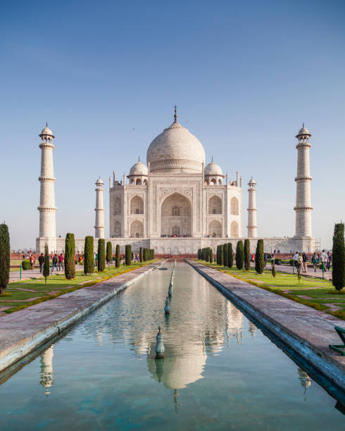 istock People visiting the magnificent Taj Mahal in Agra. 866758106
