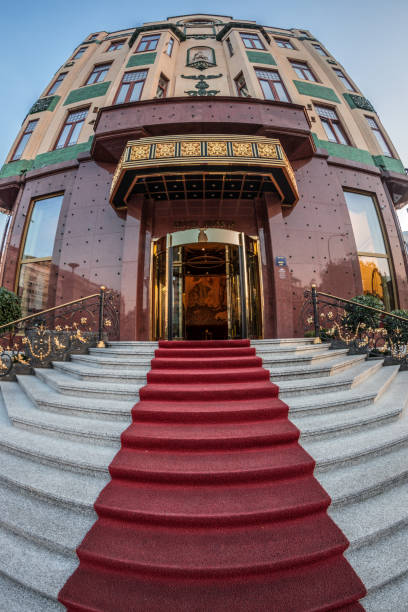 ベオグラード, セルビアのホテル モスクワでの入り口 - four seasons hotels ストックフォトと画像