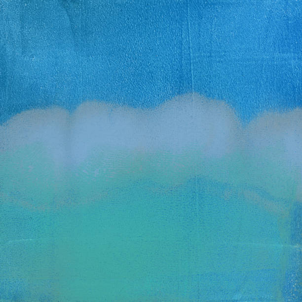 istock Gradient of blue hues hand painted on paper 866772156