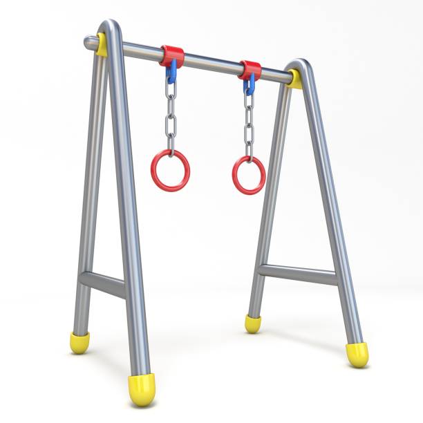 istock Children swing with metal rings 3D 866783388