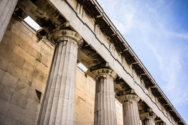 Columns of the Temple of Hephaistos  in the Ancient Agora of Athens