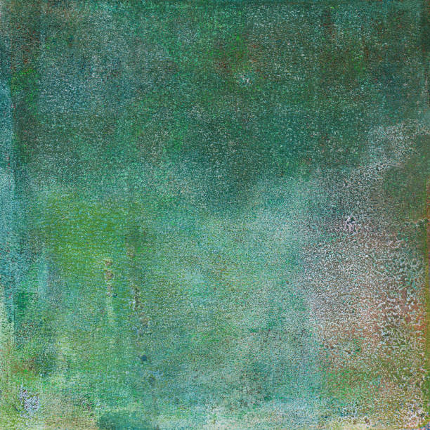istock Rough grungy green background hand painted 866799134