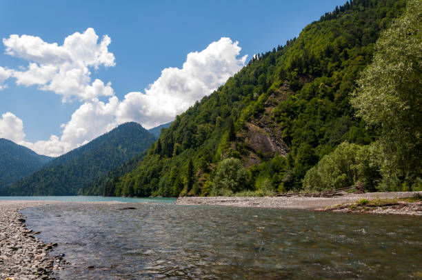 istock Lashipse River flows into the Ritsa Lake in Mountains.Abkhazia. 866799944