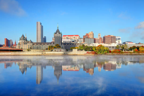 istock Downtown Albany skyline along the Hudson River 866802910