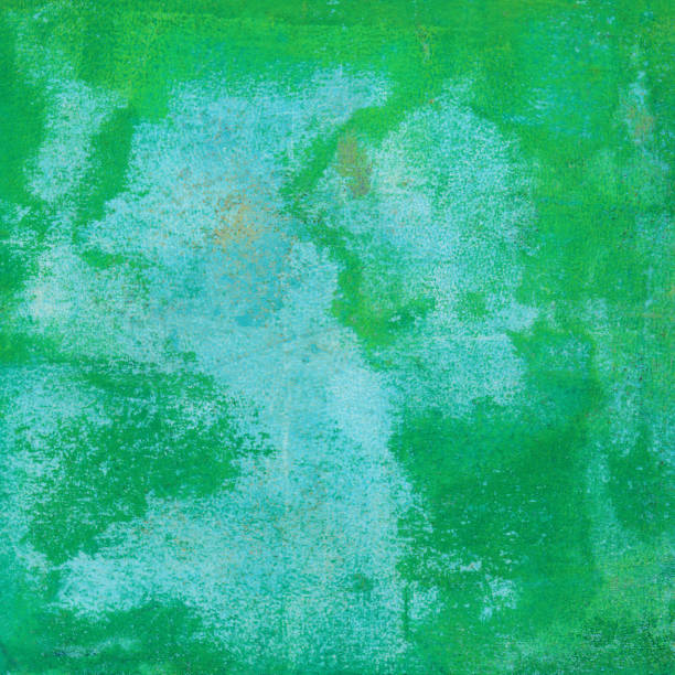 istock Green and turquoise hand painted background 866804192