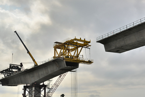 The Oregon Inlet bridge is being replaced after weather damage to the existing structure